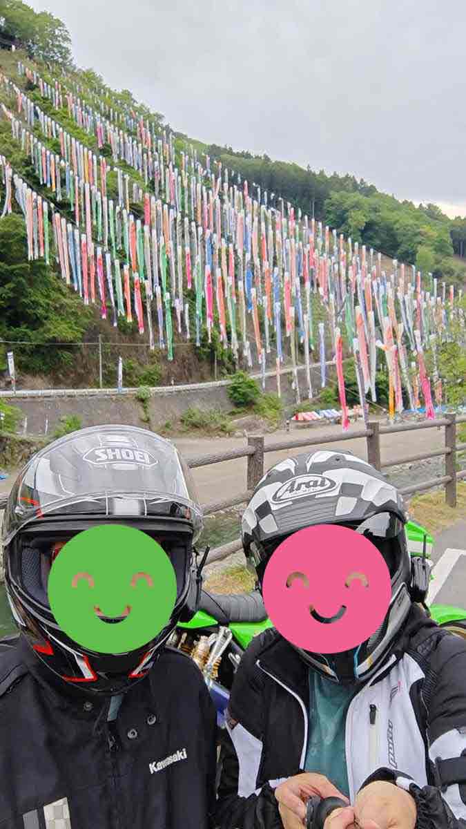 神流町の鯉のぼり祭りの様子