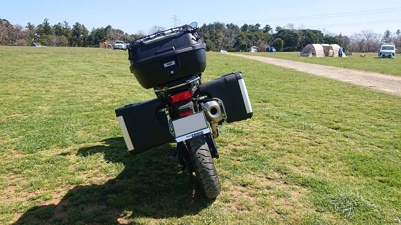 F750GSのフル積載画像