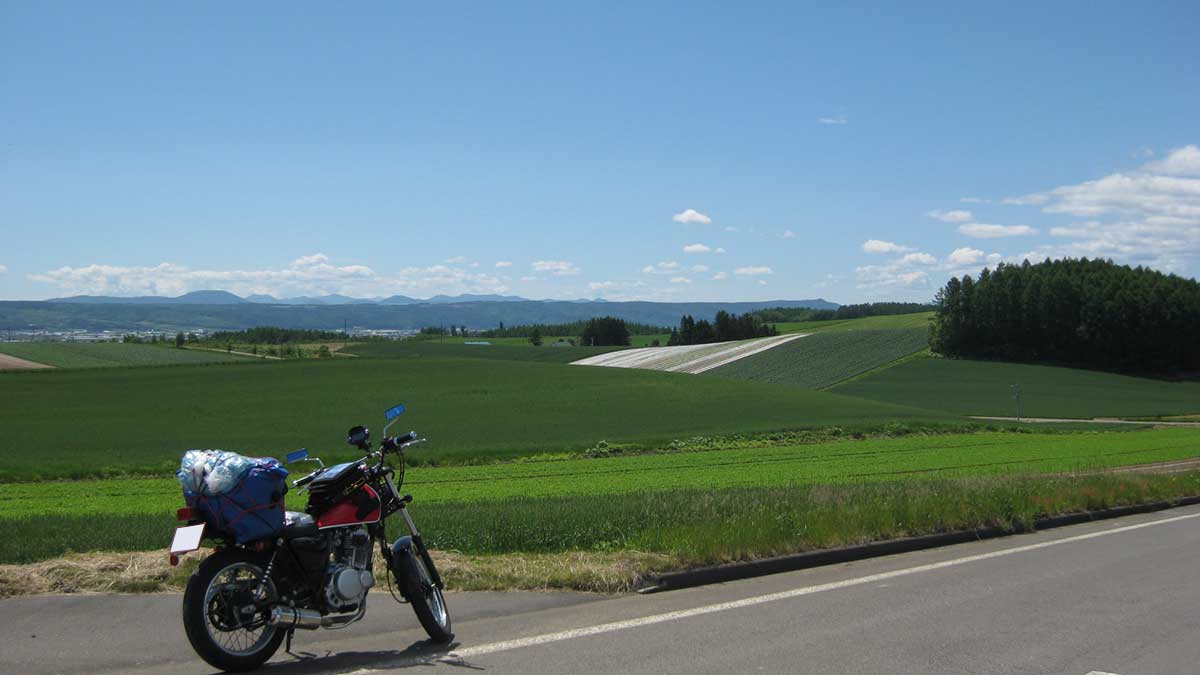 北海道の風景とグラストラッカー